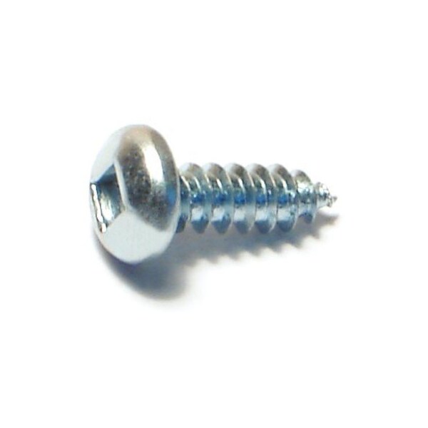 Midwest Fastener Sheet Metal Screw, #8 x 1/2 in, Zinc Plated Steel Pan Head Square Drive, 50 PK 64027 - main